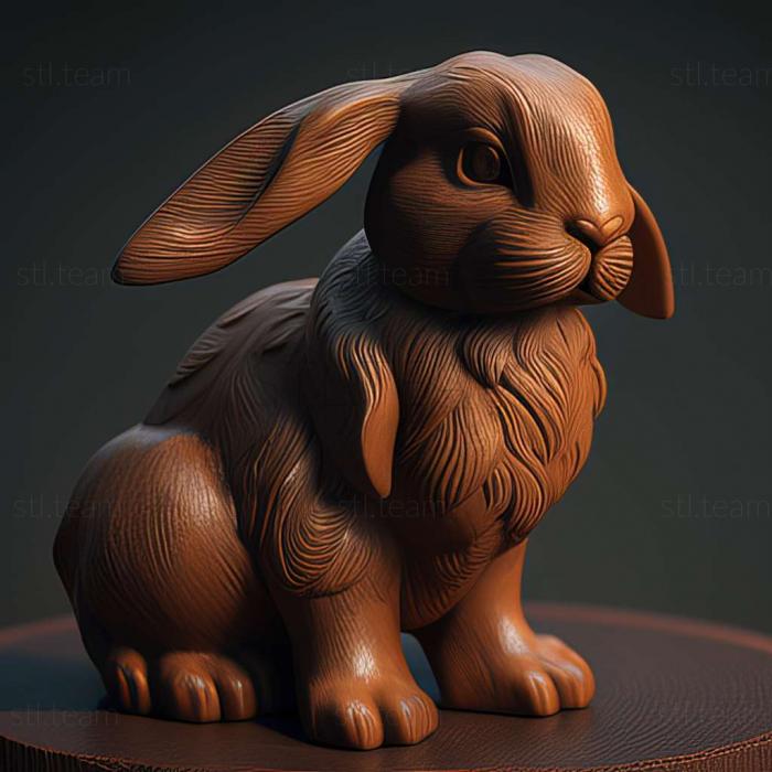 Кролик 3д модель